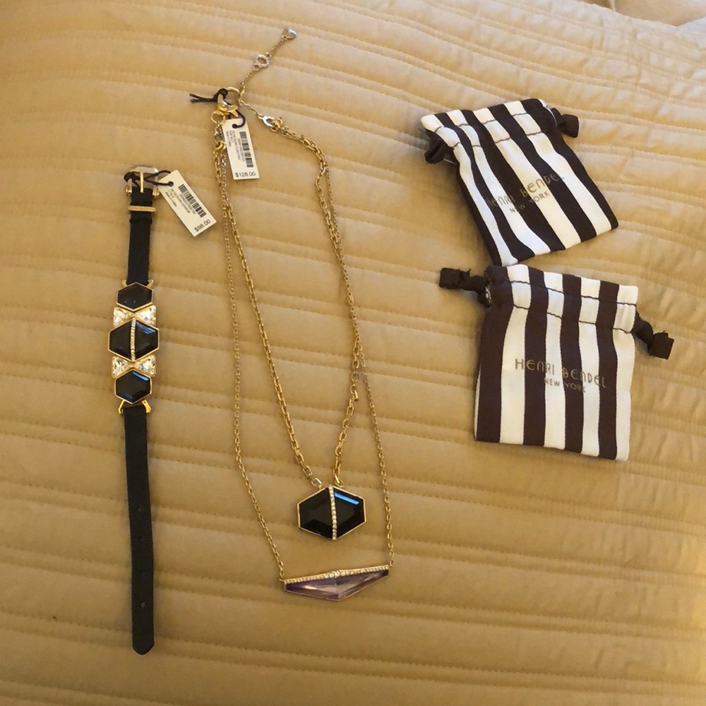 NWT Henri Bendel MATCHING necklace and bracelet